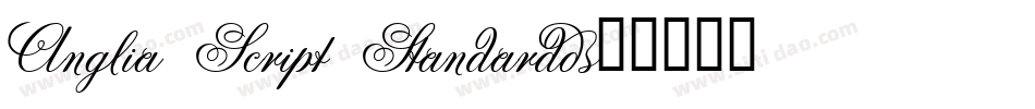Anglia Script Standard字体转换